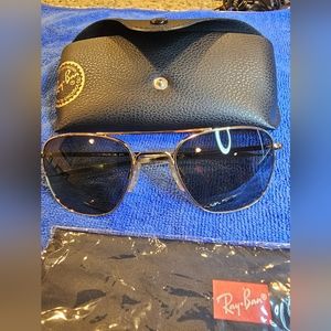 Randolph unisex aviator sunglass Gold/Green